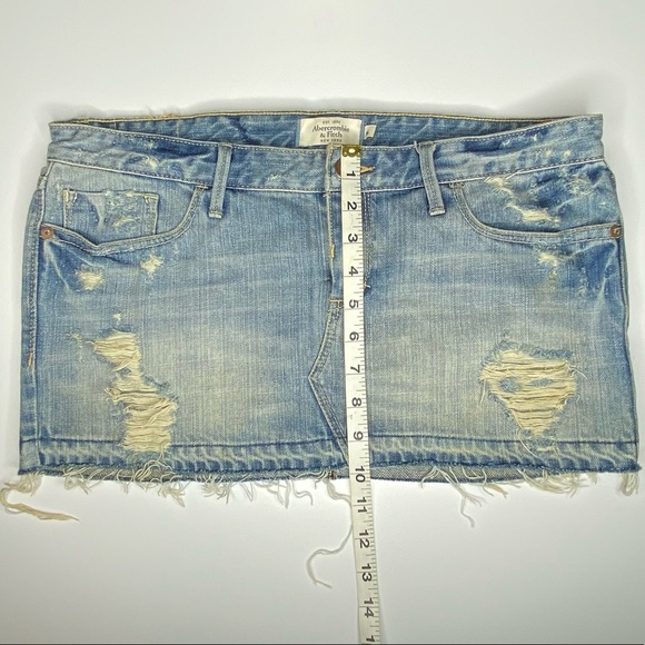 Abercrombie & Fitch Denim Mini Skirt Y2K 6 - Picture 2 of 5
